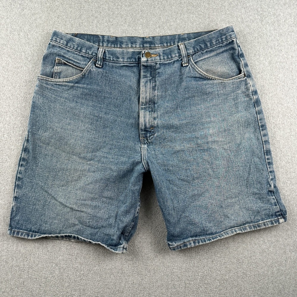 Wrangler Shorts Mens 40 Relaxed Fit Blue 606W1DH Denim Classic Casual
